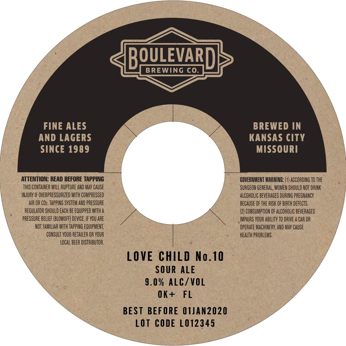 Love Child No. 10 label art — BOULEVARD
