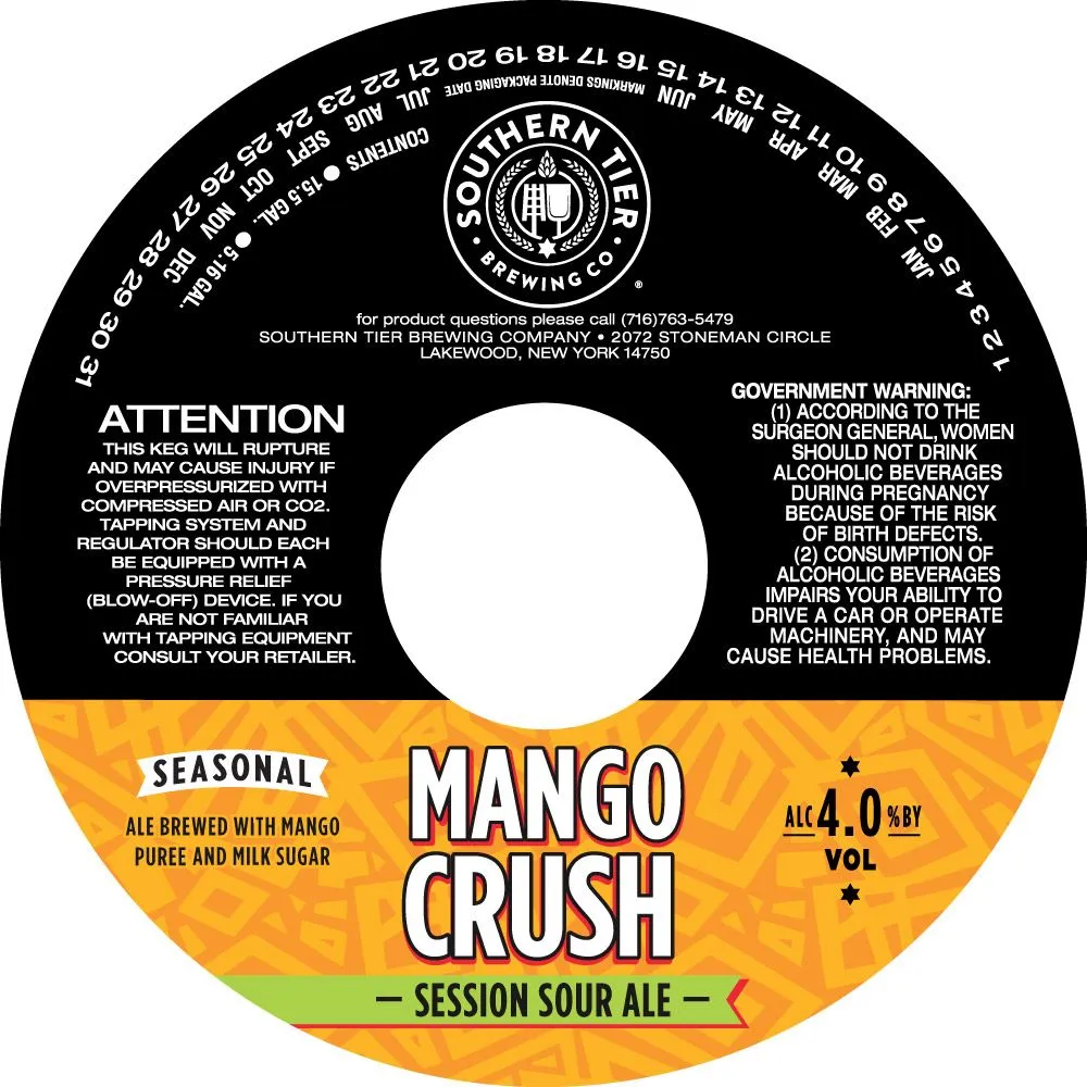 Mango Crush label