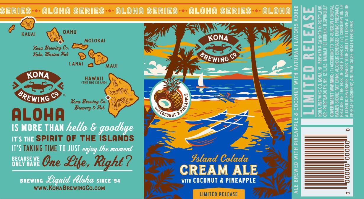 Island Colada — full label as filed with TTB