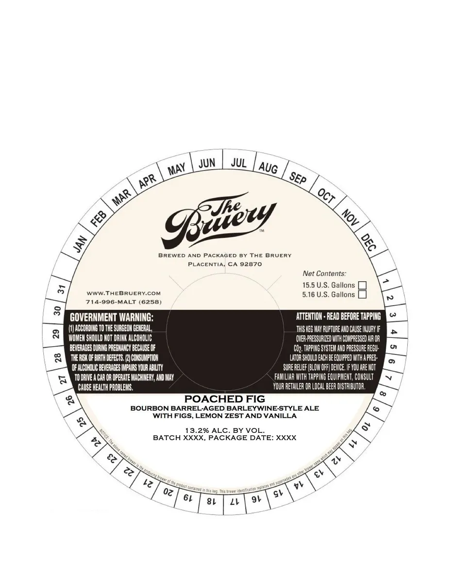 Poached Fig label