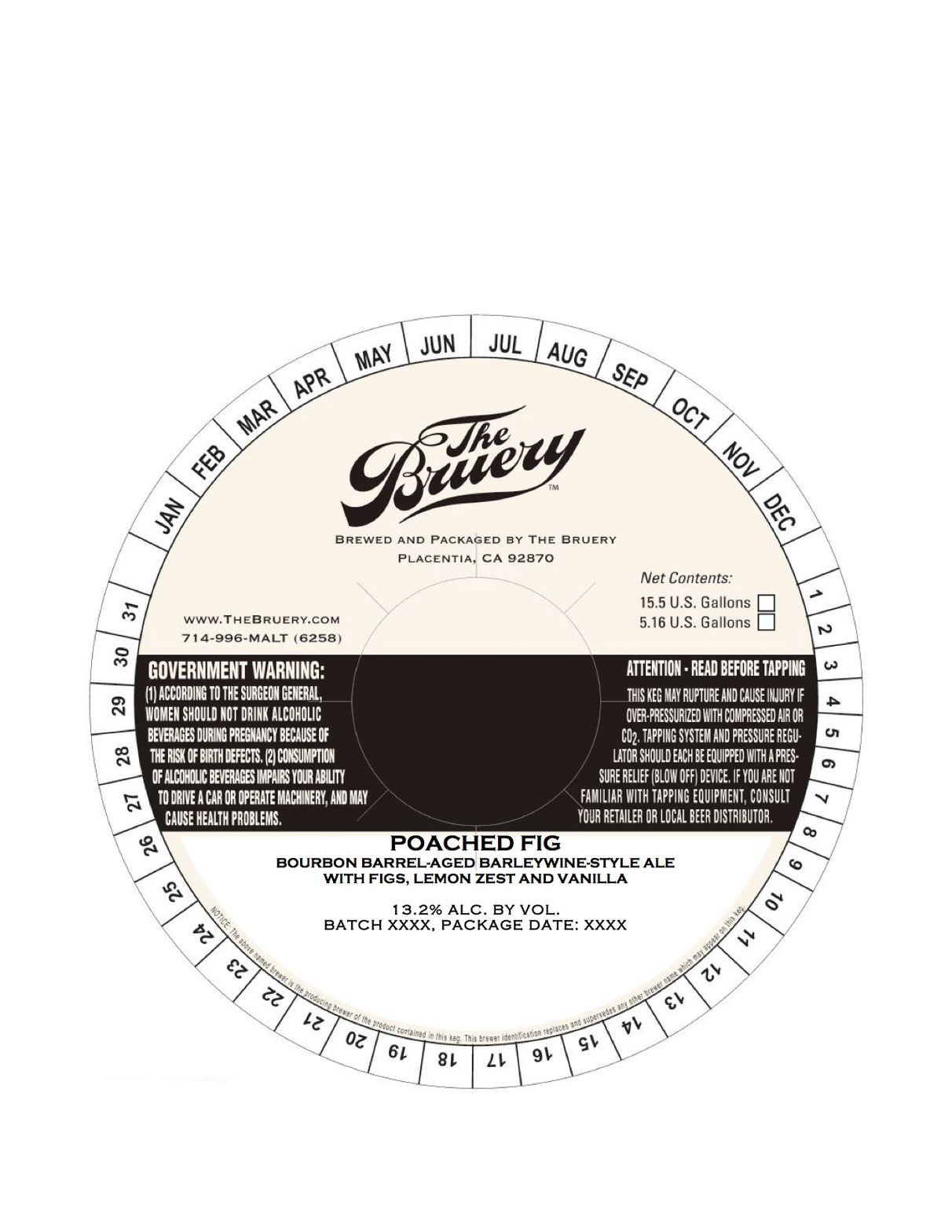 Poached Fig — full label as filed with TTB