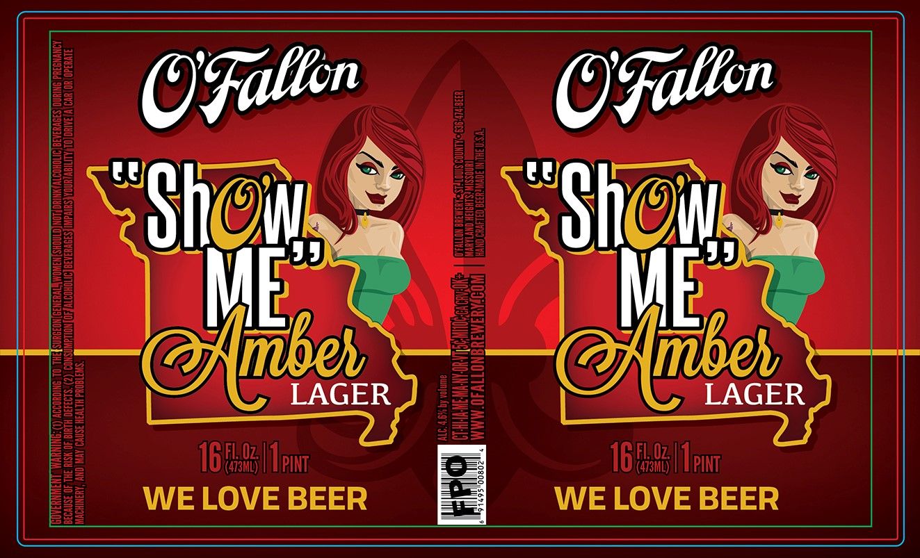 Show Me Amber Lager — full label as filed with TTB