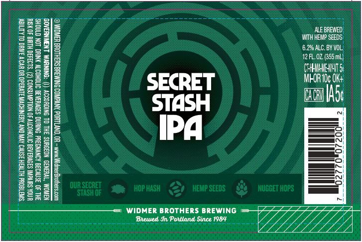 Secret Stash IPA — full label as filed with TTB