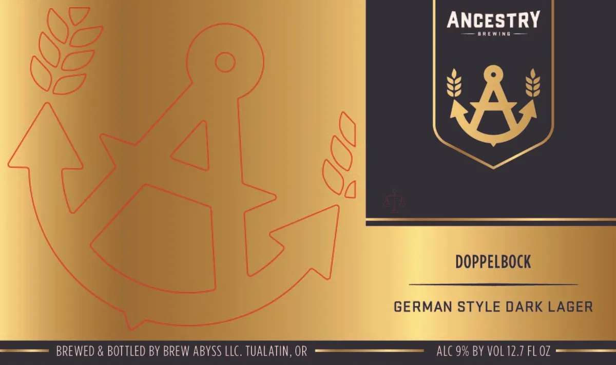 Doppelbock label