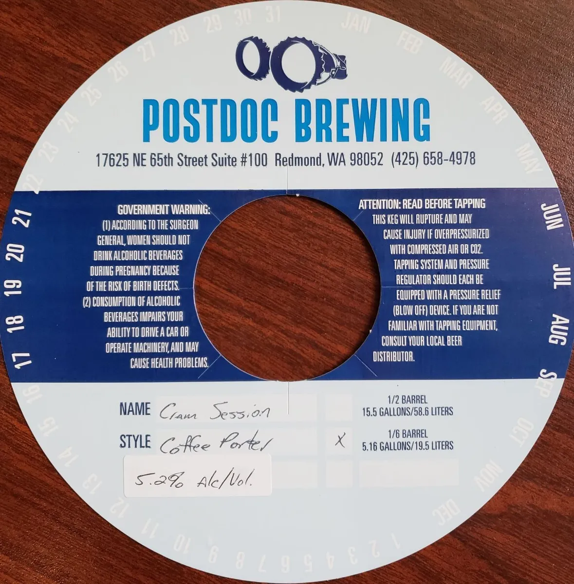 Coffee Porter label