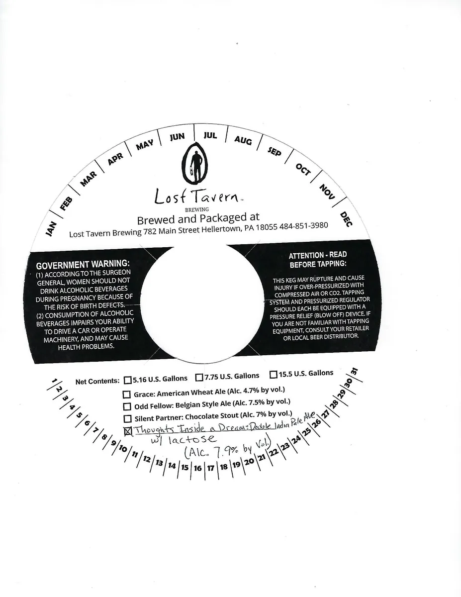 Thoughts Inside a Dream label