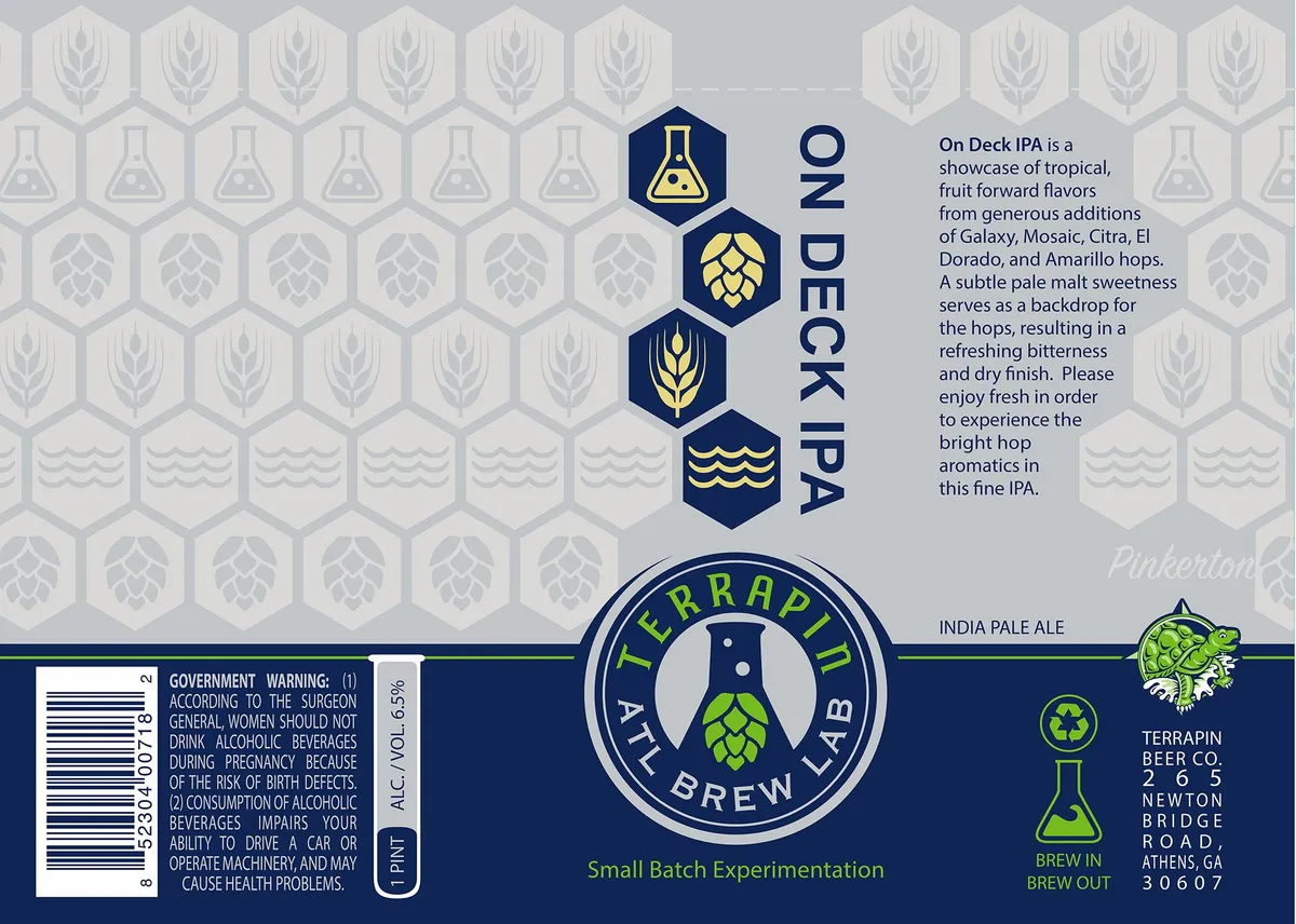 On Deck IPA label art — TERRAPIN