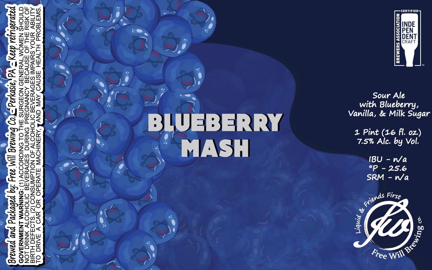 Blueberry Mash — full label as filed with TTB