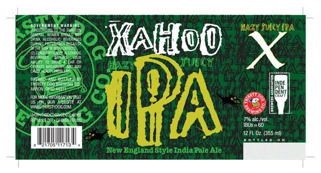 Xahoo Hazy Juicy IPA — full label as filed with TTB
