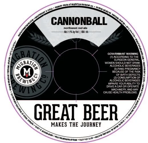 Cannonball label art — CANNONBALL