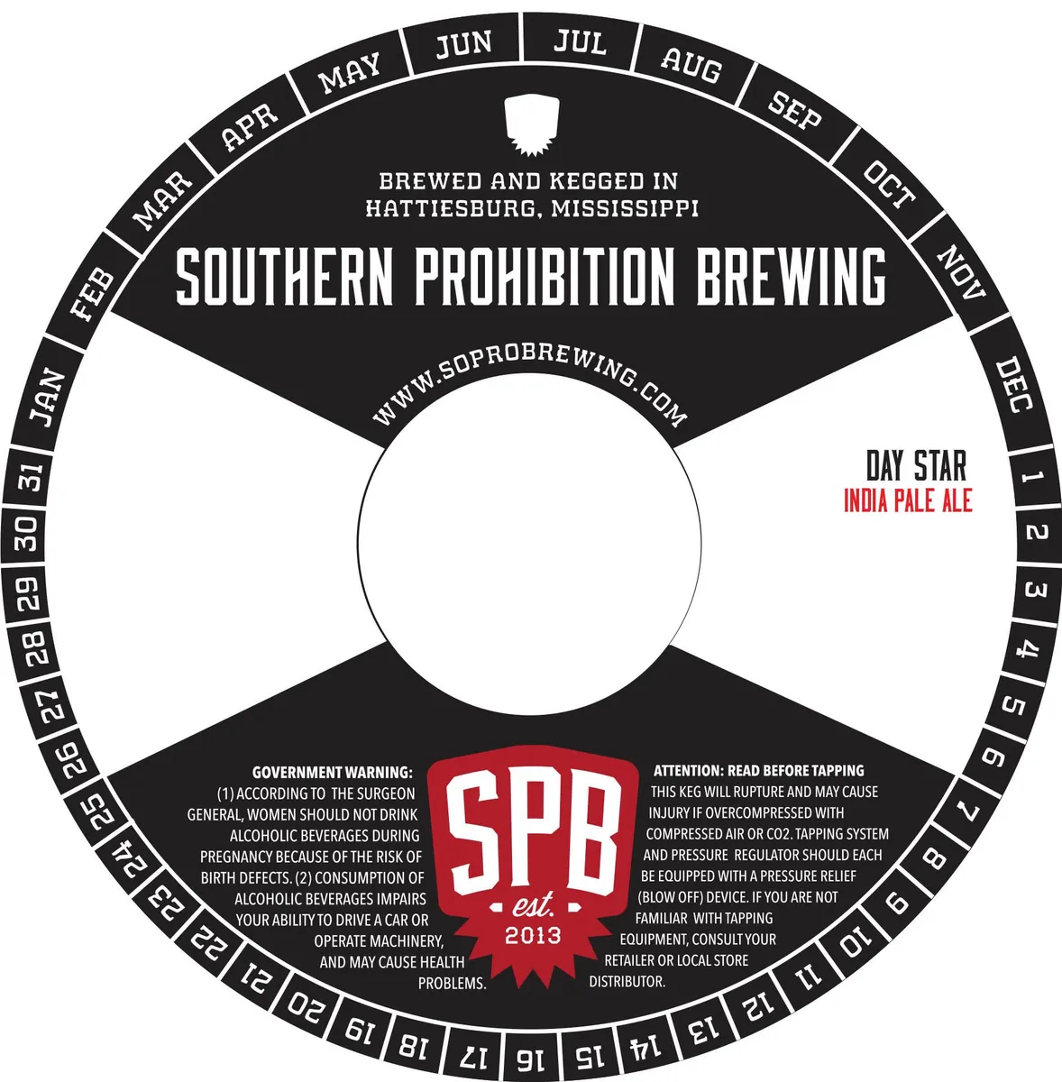 Day Star label art — SOUTHERN PROHIBITION BREWING