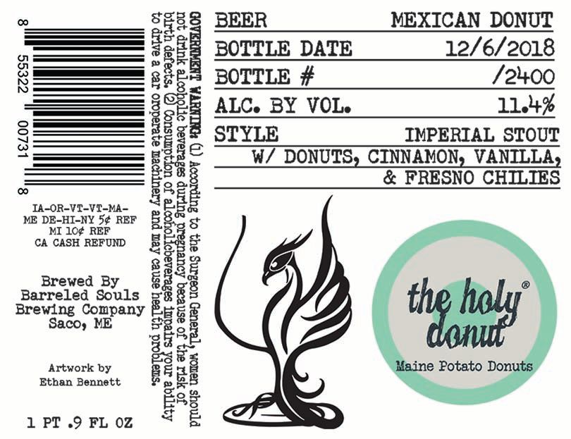 Mexican Donut — full label as filed with TTB