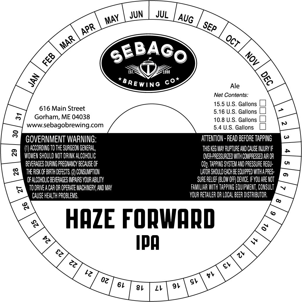 Haze Forward IPA — full label as filed with TTB
