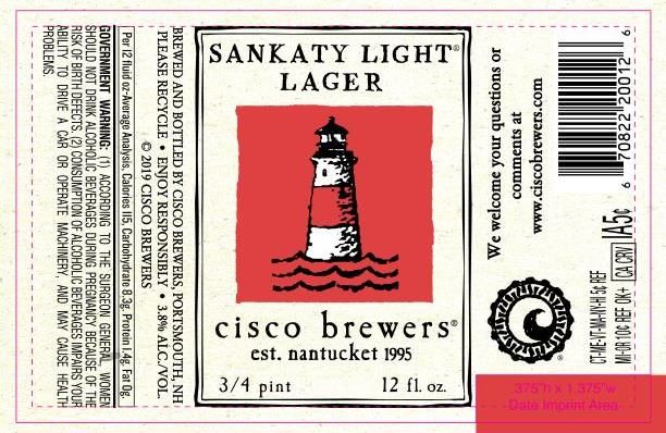Sankaty Light Lager — full label as filed with TTB
