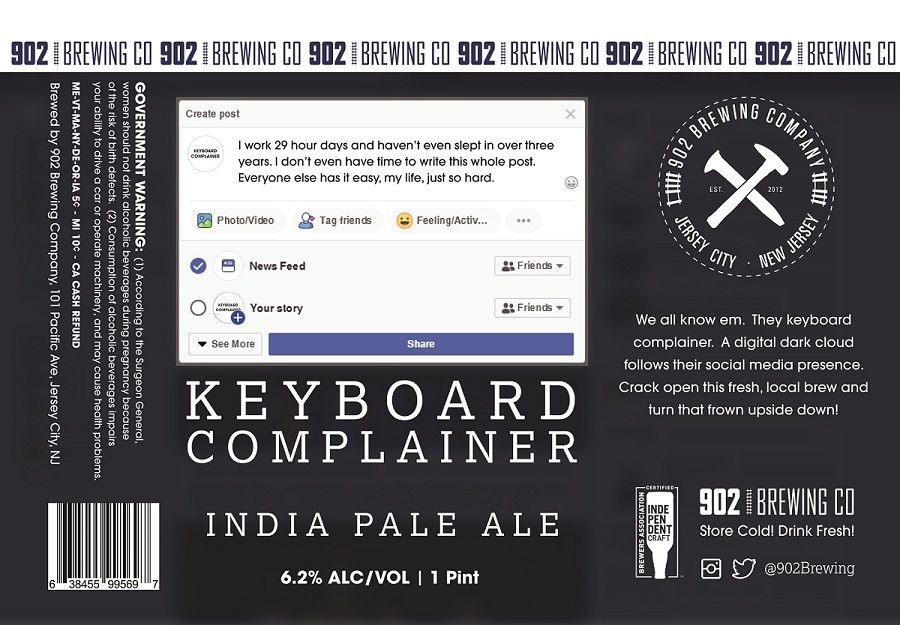 Keyboard Complainer — full label as filed with TTB