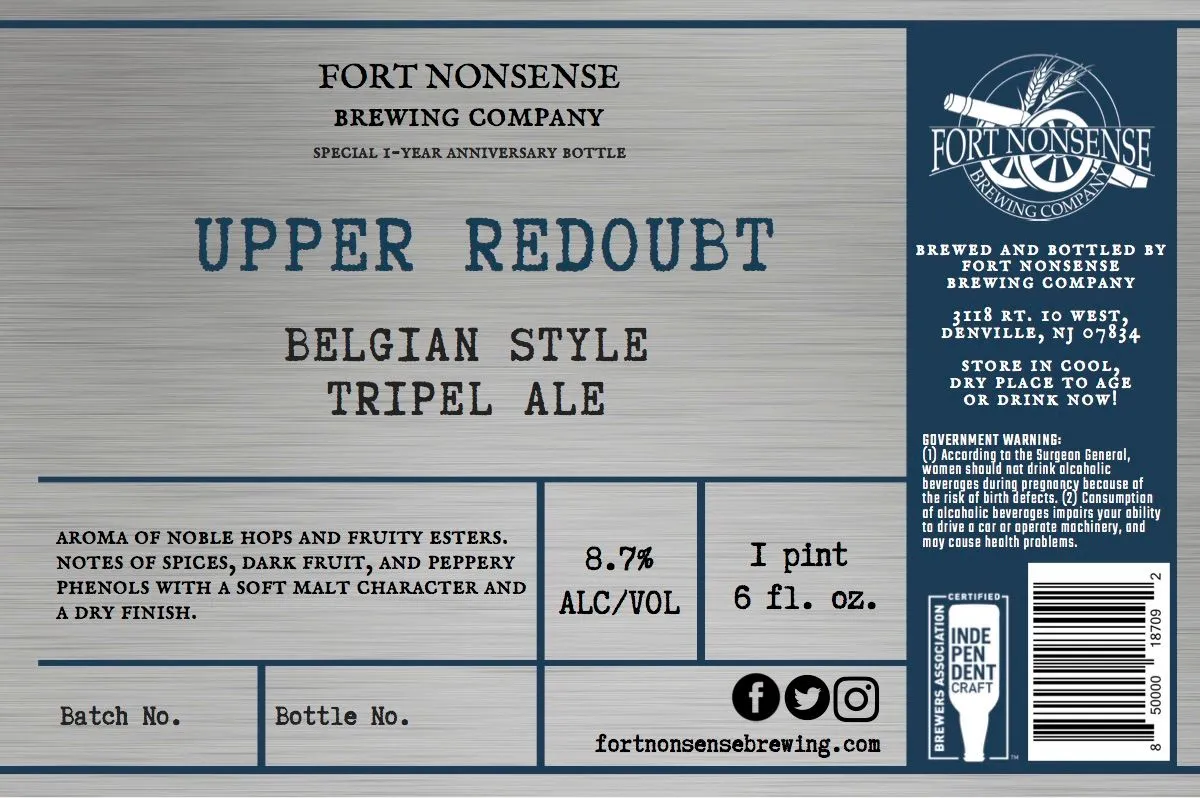 Upper Redoubt label