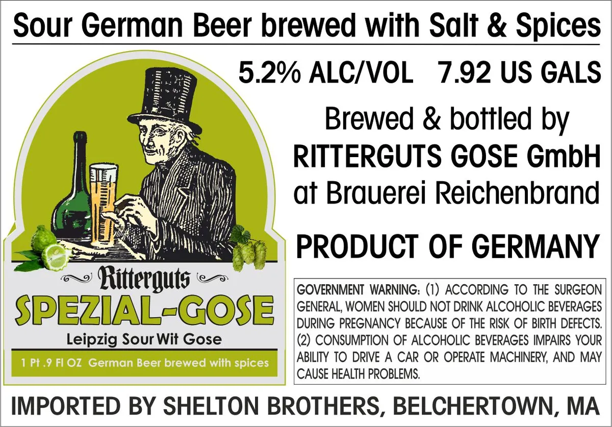 Spezial-Gose label art — RITTERGUTS