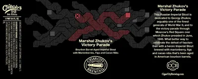 Marshal Zhukov's Victory Parade label