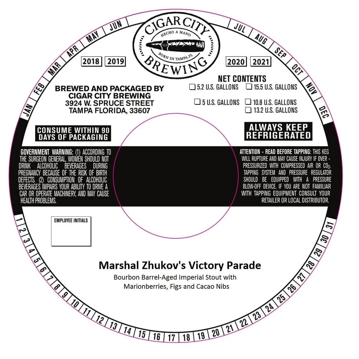 Marshal Zhukov's Victory Parade label