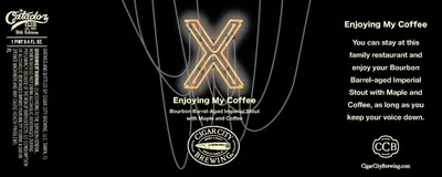 Enjoying My Coffee label