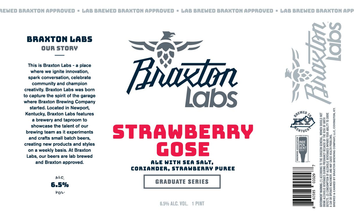 Strawberry Gose — full label as filed with TTB