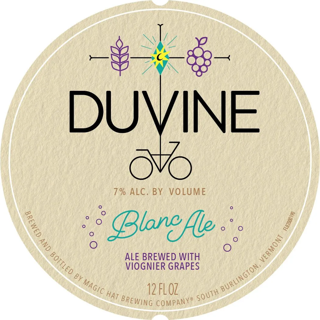 Duvine Blanc Ale label