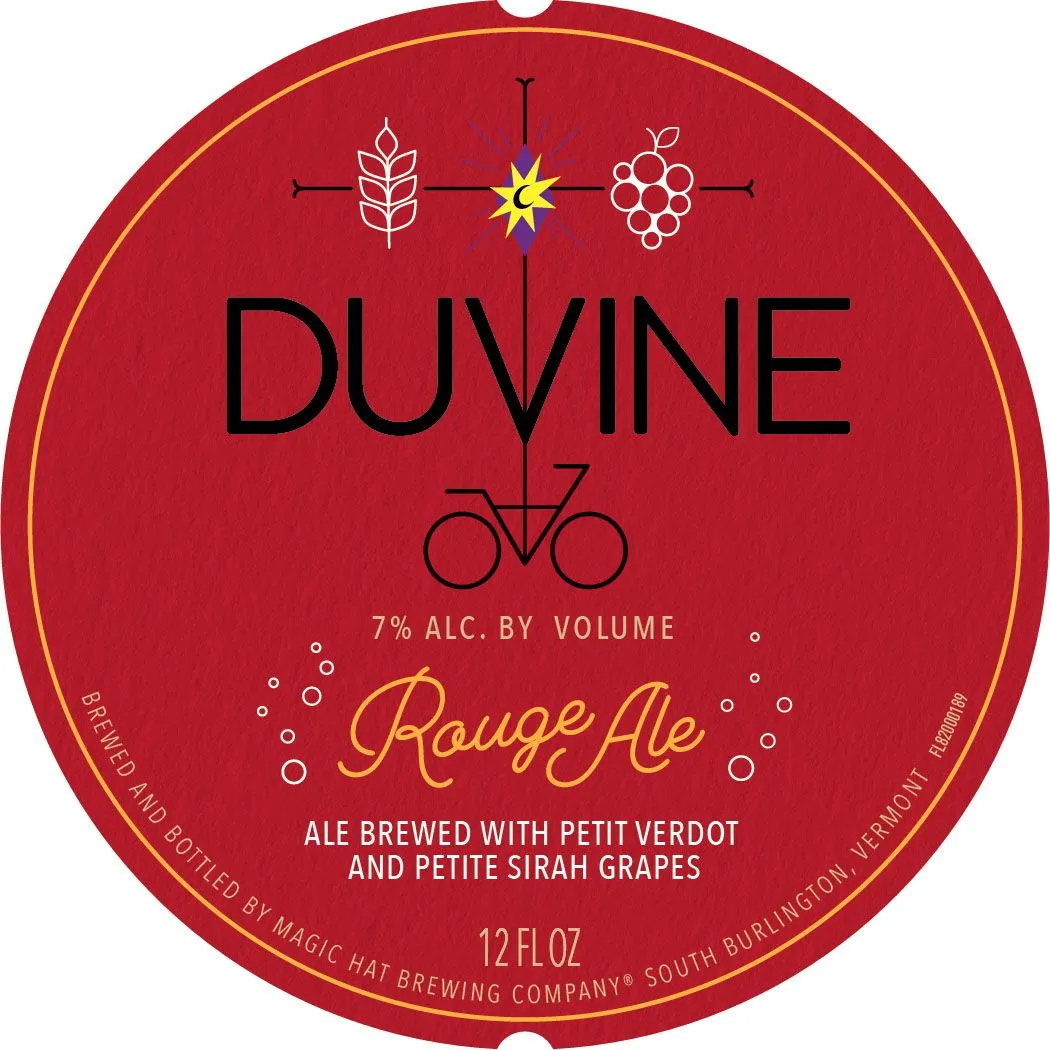 Duvine Rouge Ale label