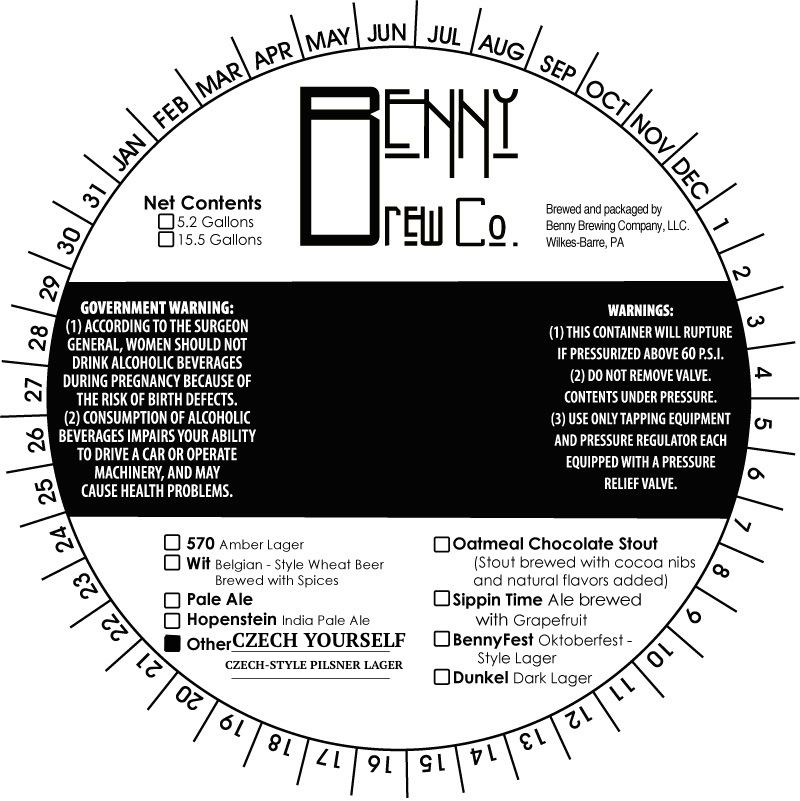 Czech Yourself — full label as filed with TTB