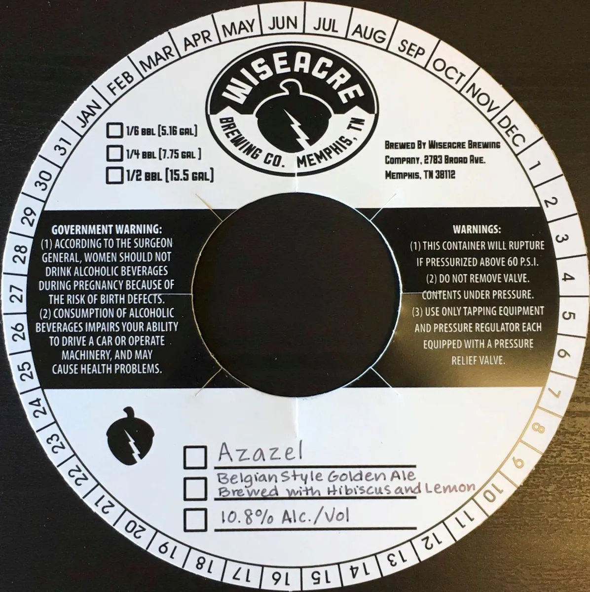 Azazel label art — AZAZEL