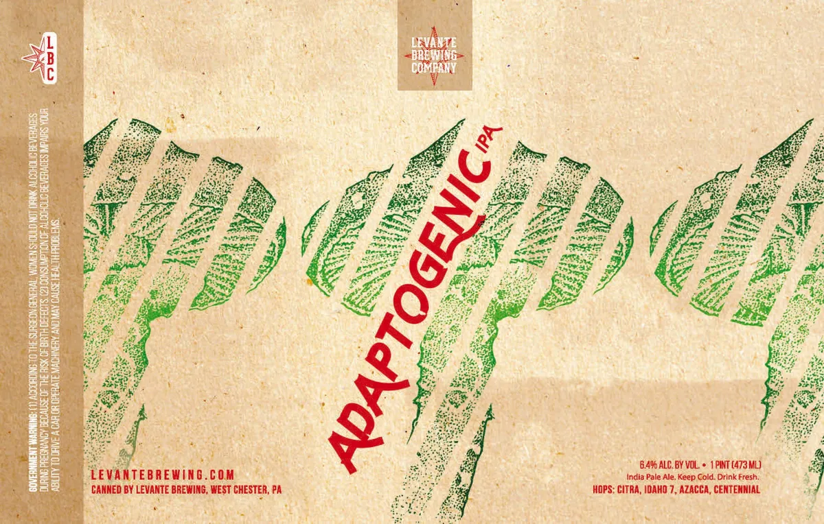 Adaptogenic IPA label