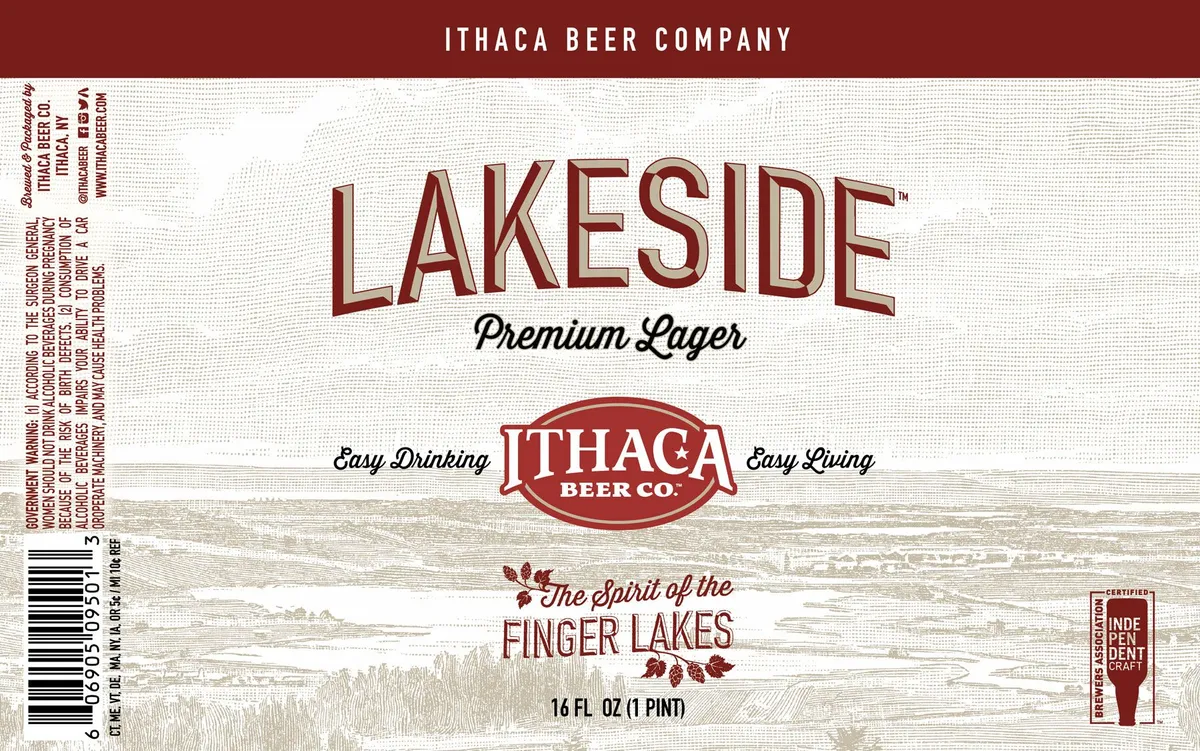 Lakeside label art — ITHACA BEER CO