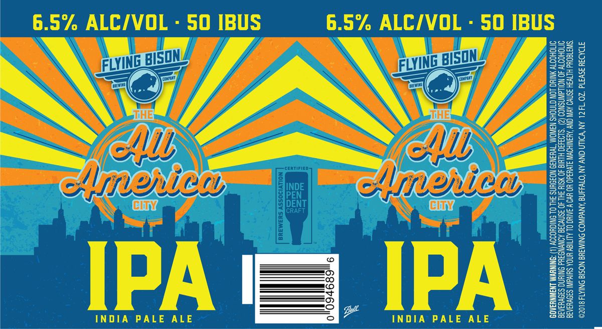 The All America City IPA — full label as filed with TTB