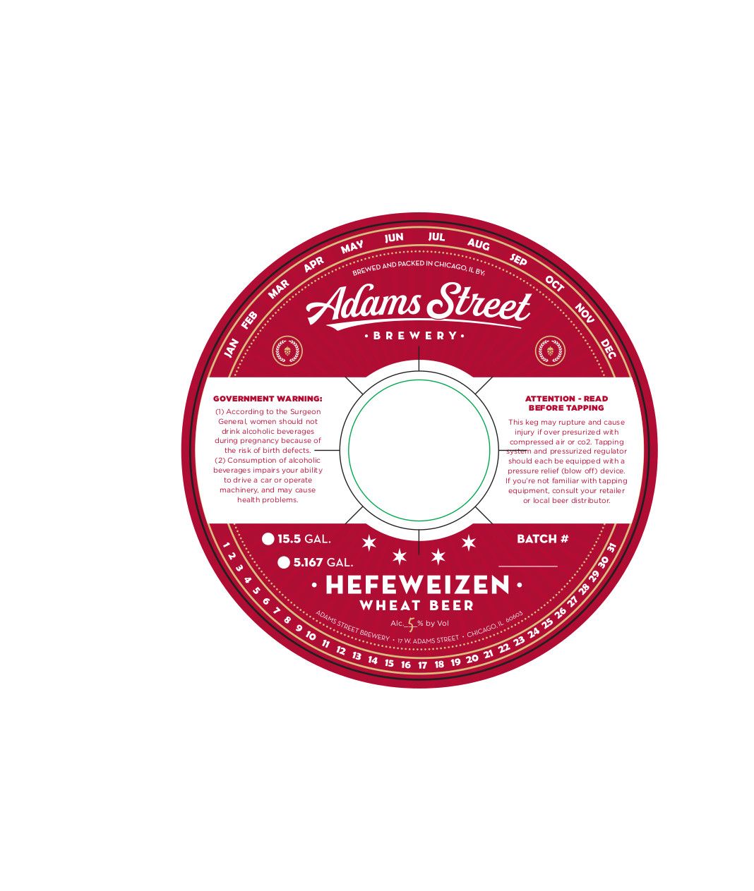 Hefeweizen — full label as filed with TTB