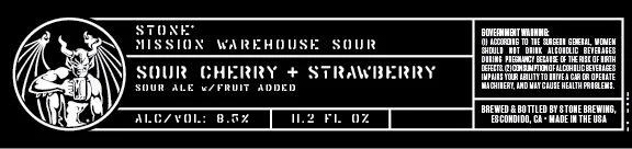 Sour Cherry + Strawberry label