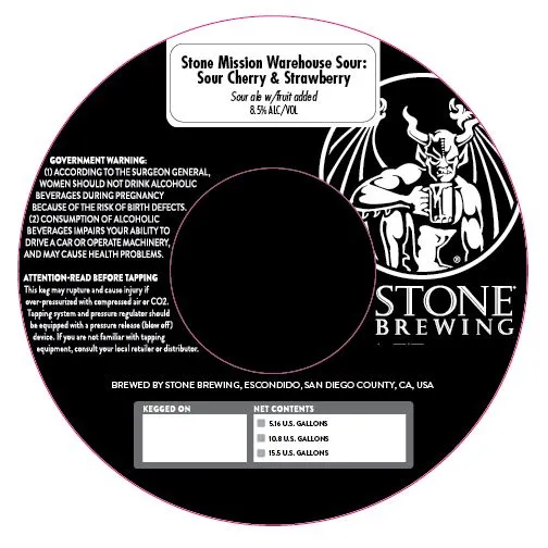Sour Cherry & Strawberry label