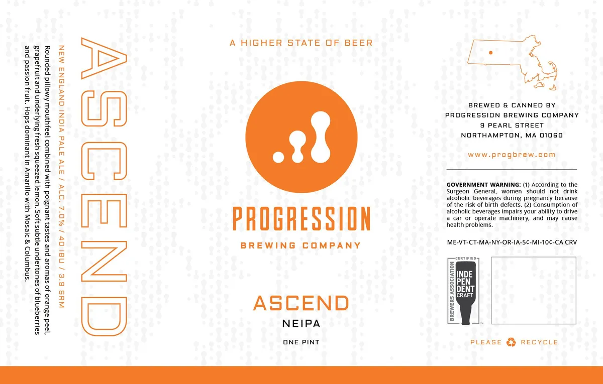 Ascend label art — PROGRESSION BREWING COMPANY