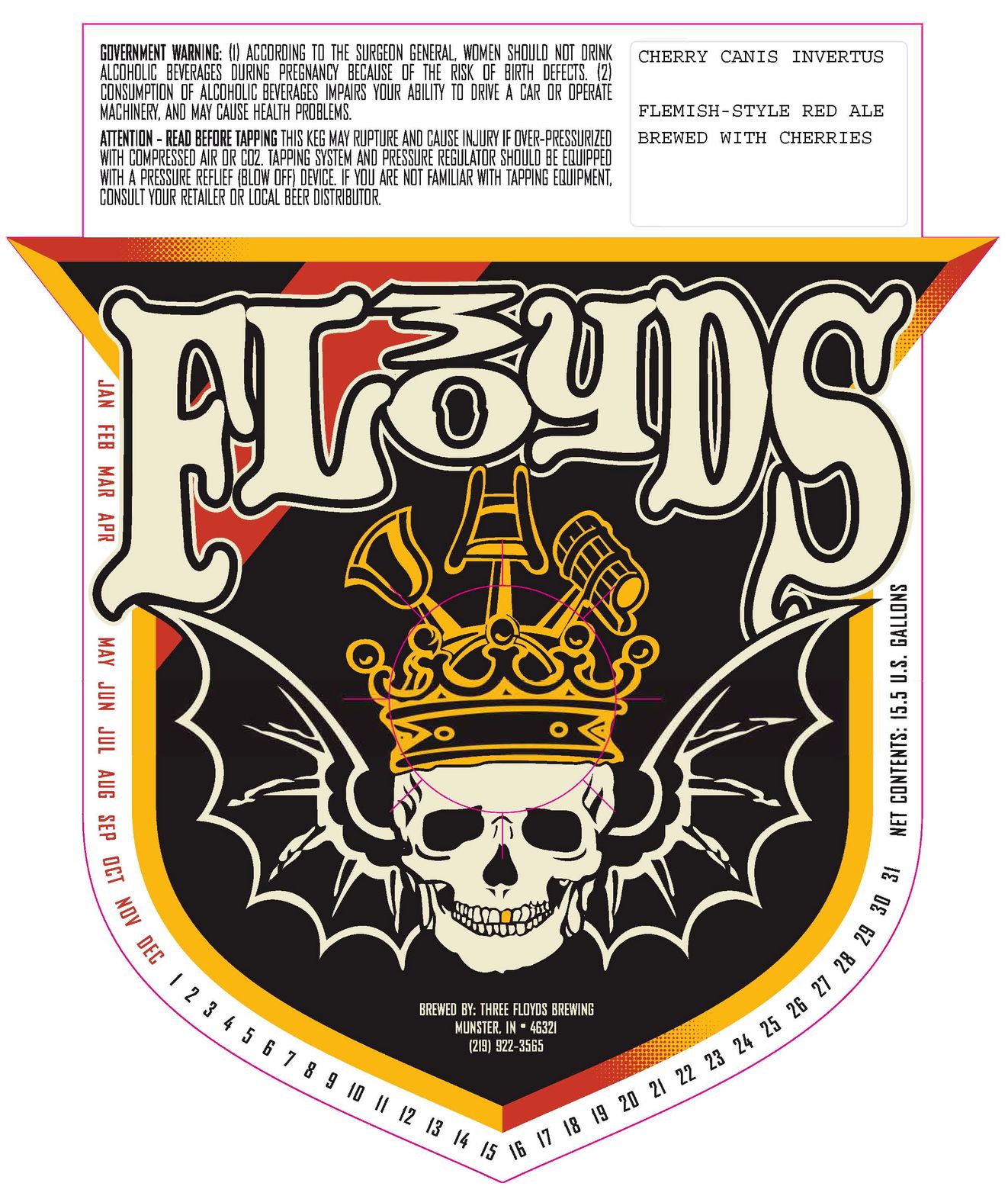 Cherry Canis Invertus — full label as filed with TTB