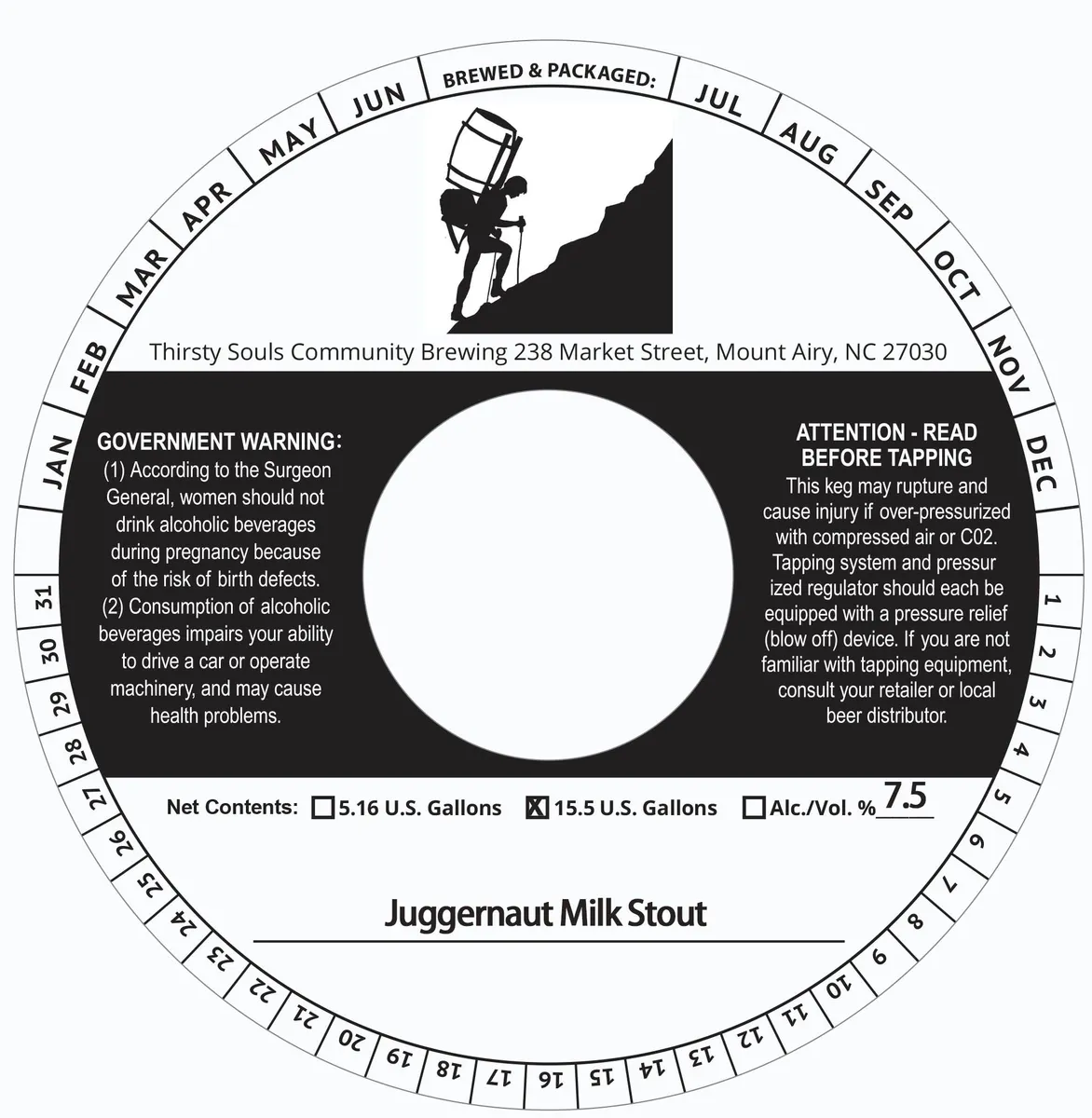 Milk Stout label