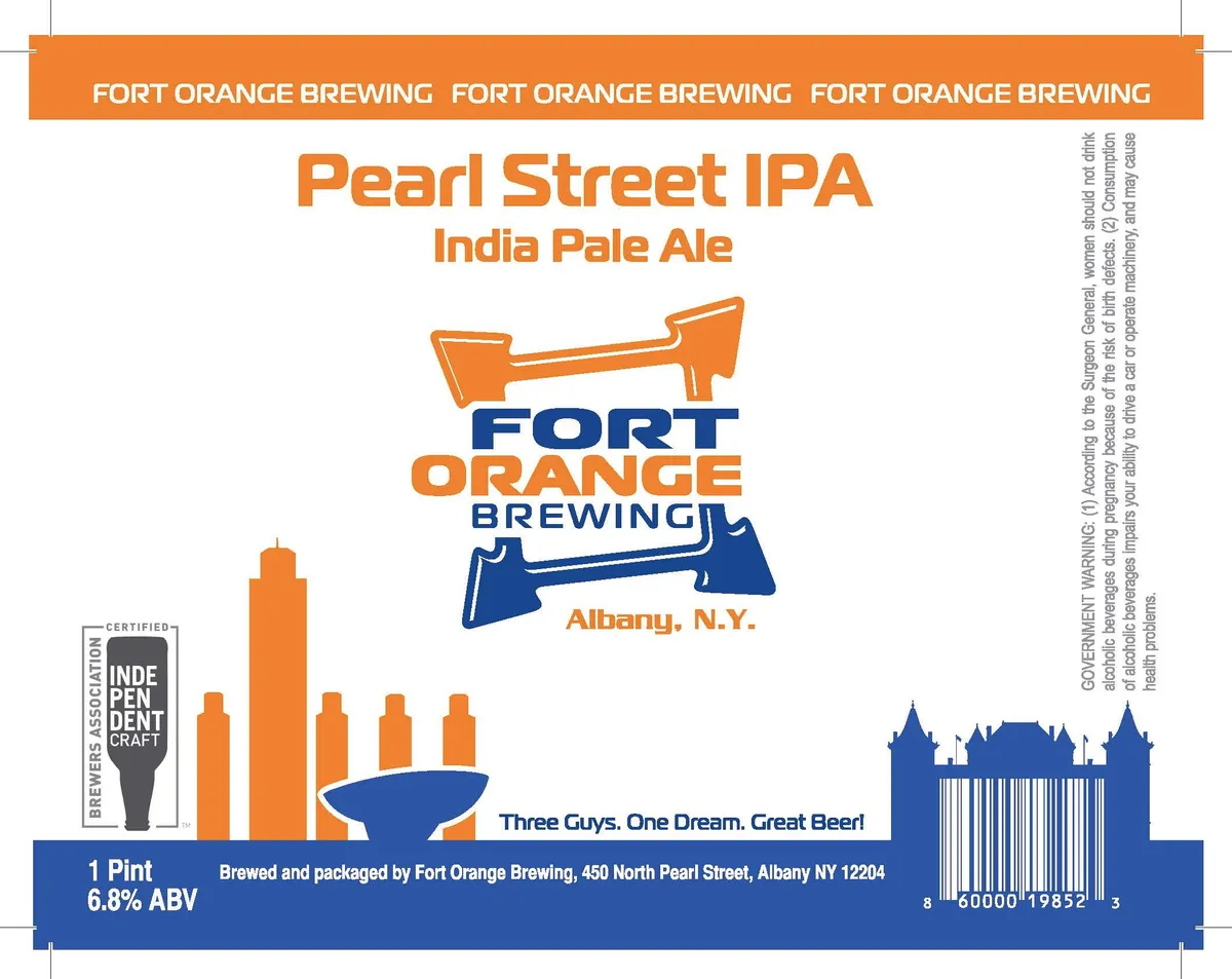 Pearl Street IPA label