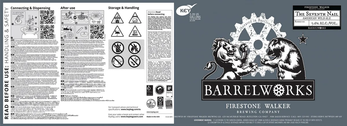 The Seventh Nail label art — BARRELWORKS