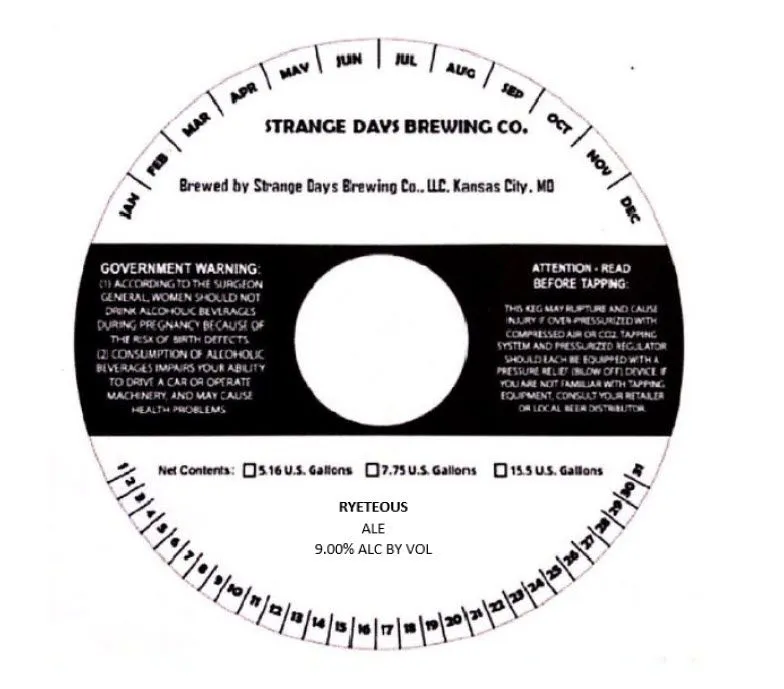 Ryeteous - Ale label