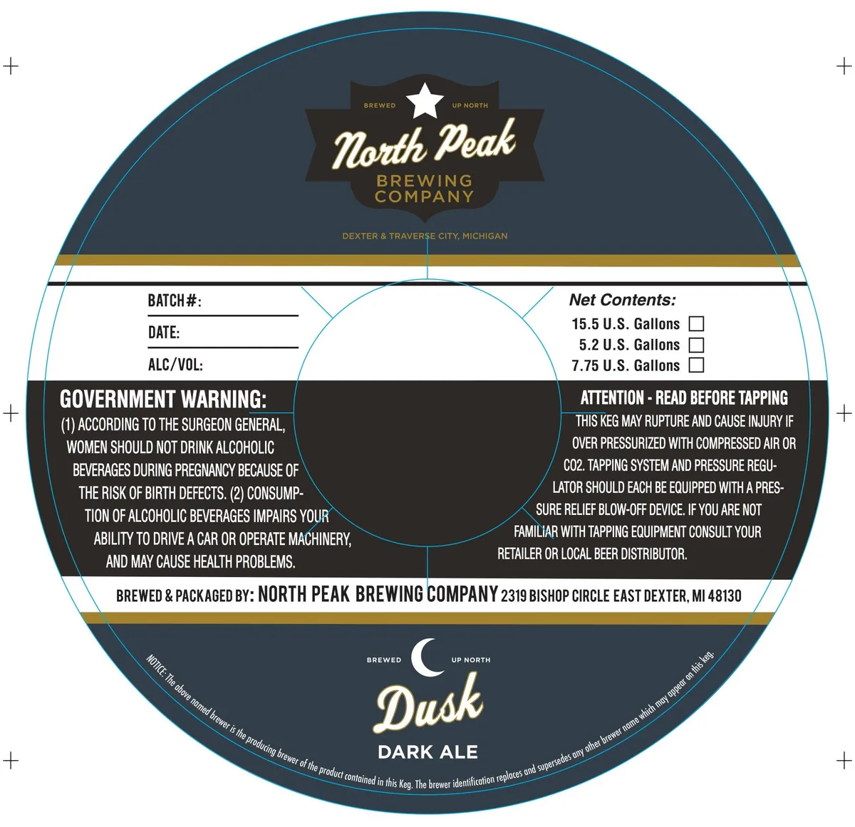 Dusk label art — NORTH PEAK BREWING COMPANY