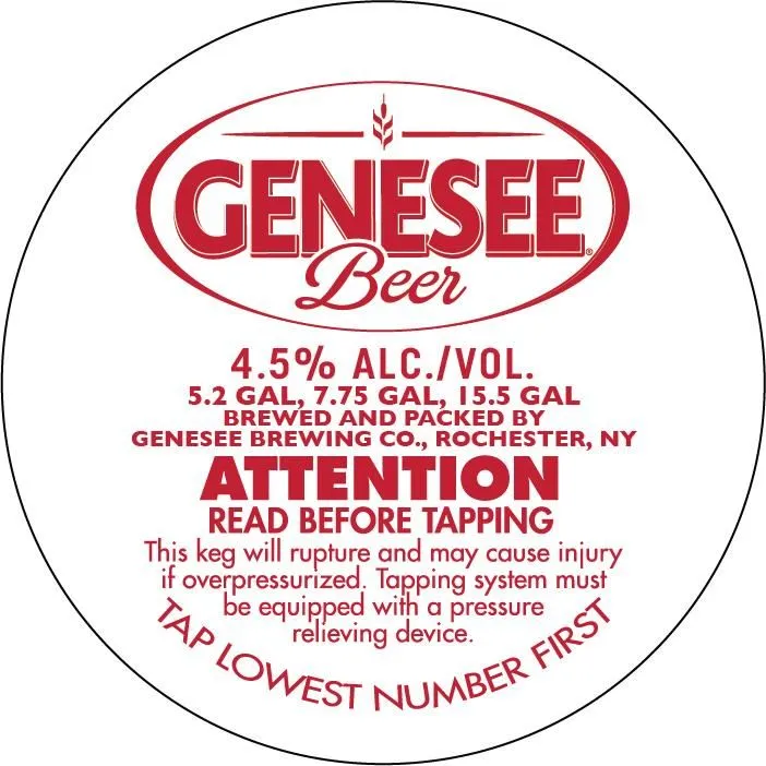 Genesee Beer label