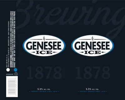 Genesee Ice label