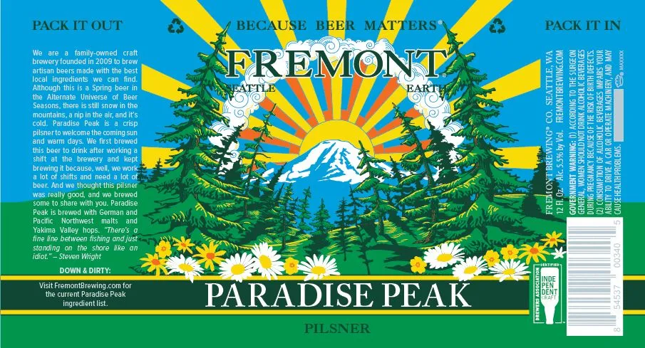 Paradise Peak label