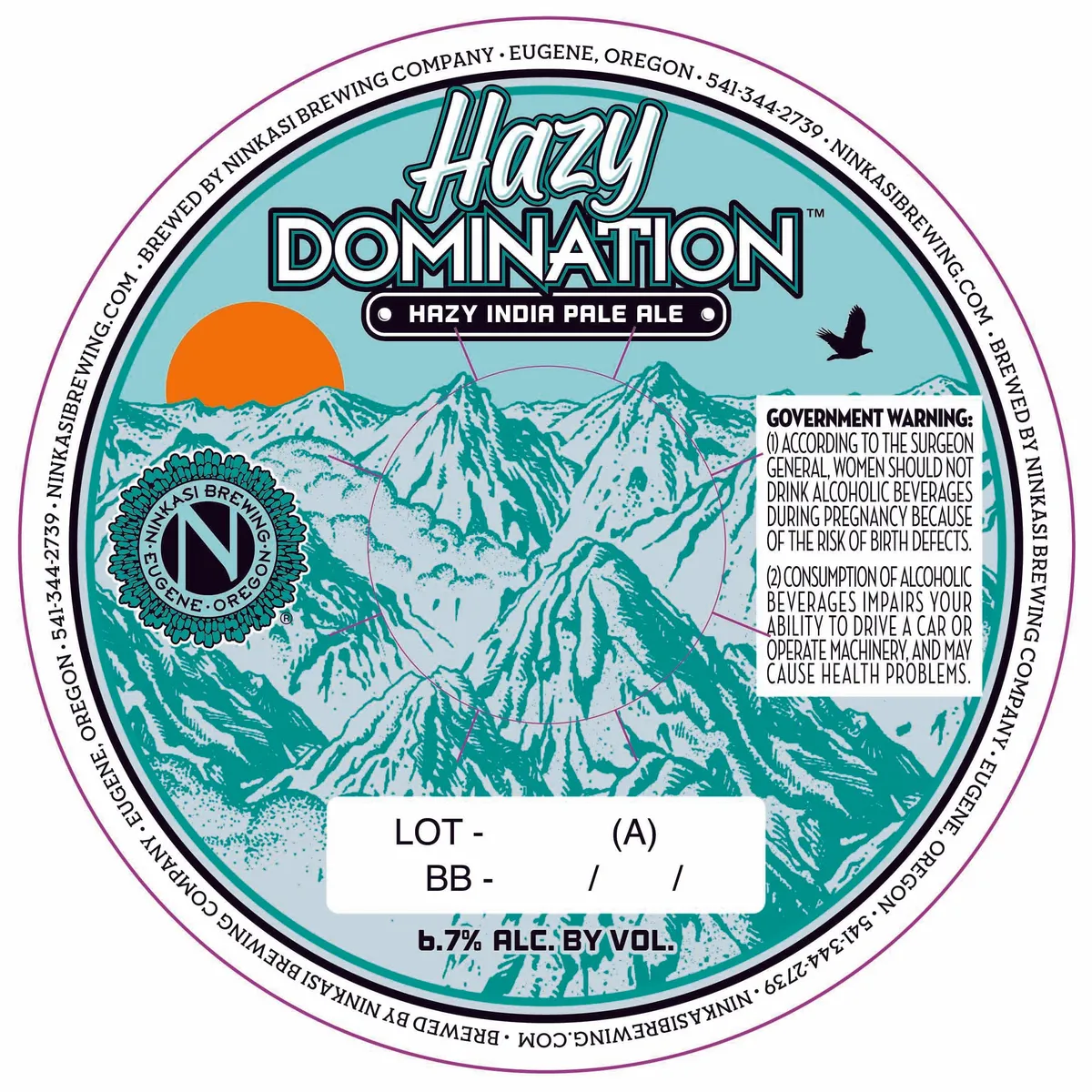 Hazy Domination label