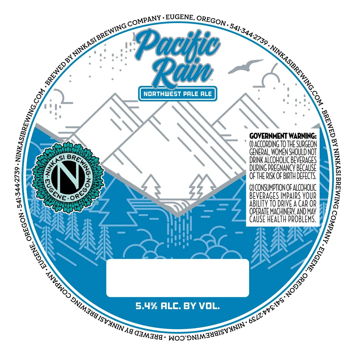 Pacific Rain label