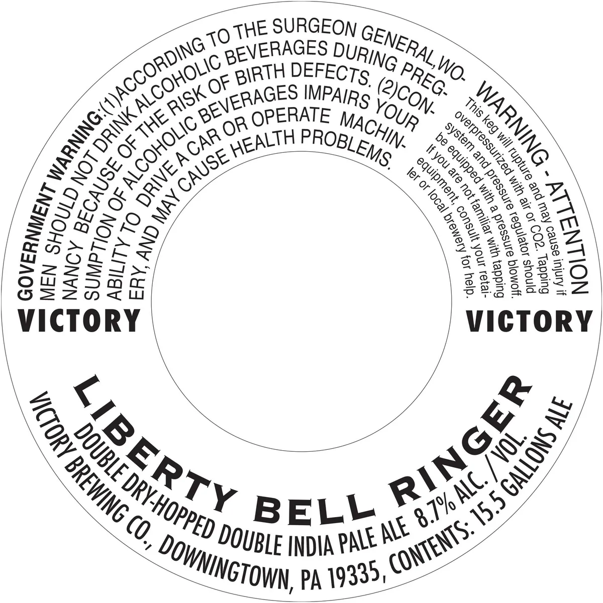 Liberty Bell Ringer label
