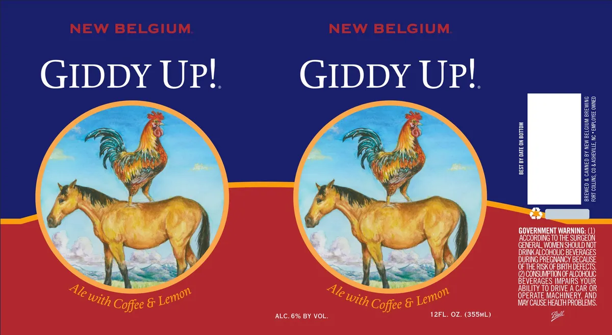 Giddy Up! label