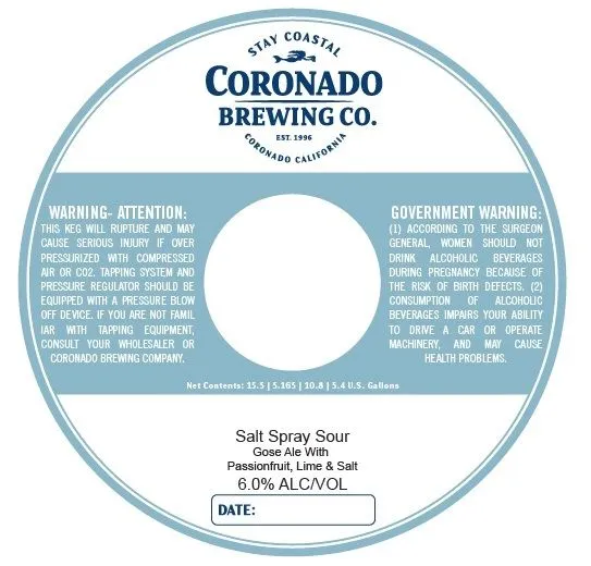 Salt Spray Sour label